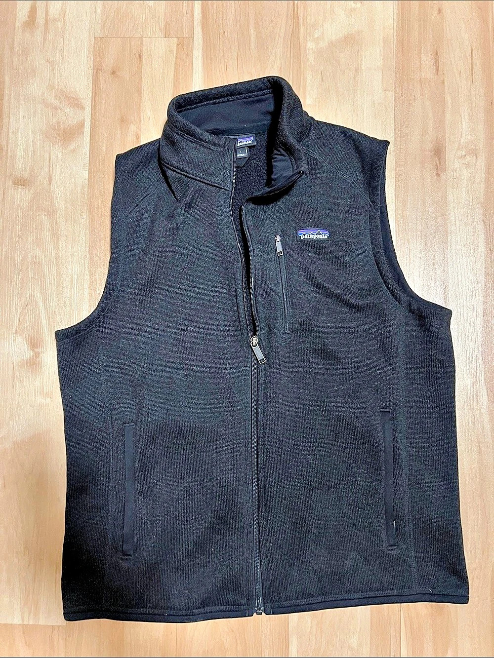 Patagonia Men's Better Sweater Vest Black Fleece Vest Large